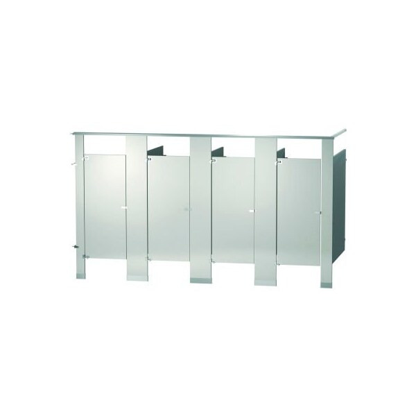 Bradley Bradley Powder Coated Steel 144" Wide Complete 4 In-Corner Compartments, Glacier Blue - IC43660-GLB IC43660-GLB - main